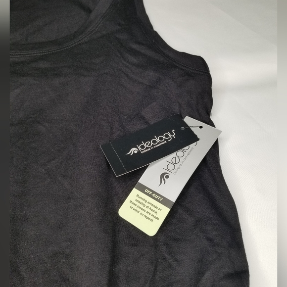 IDEOLOGY 💥Womens Black Stretch Pocketed Tie Drawstring Above The Knee Dress NWT - Picture 5 of 9